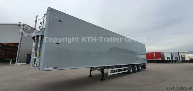 Walking floor semitrailer  H&W Schubboden Sattelauflieger 93³ MIETE MÖGLICH