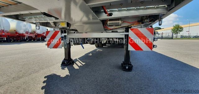 Working platform semitrailer KÄSSBOHRER Plattform MEGA SPA MR3 ausziehbar / Radmulde