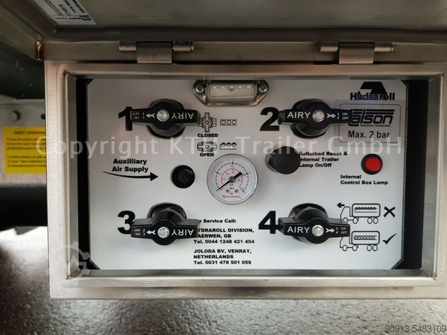 Box semitrailer TALSON Air Cargo-Luftfracht-Aircargo-Rollenbett MEGA