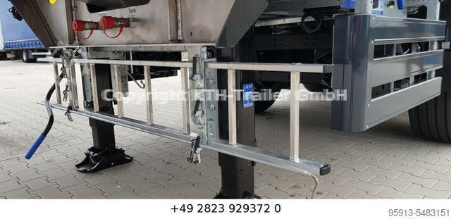 Walking floor semitrailer H&W AGRAR 70 m³, 2x LENKACHSE MIETE MÖGLICH