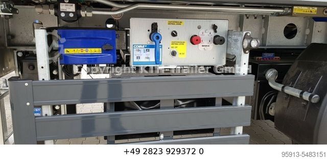 Walking floor semitrailer  H&W AGRAR 70 m³, 2x LENKACHSE  MIETE MÖGLICH