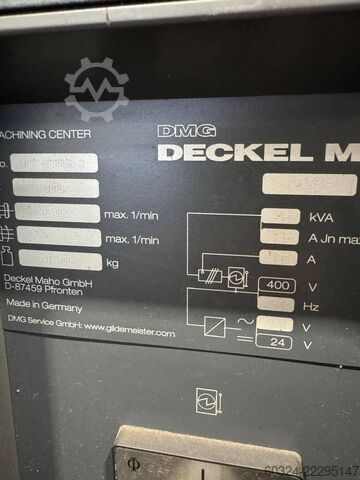CNC - Turning and Milling Center DMG DMU 125 FD duoblock