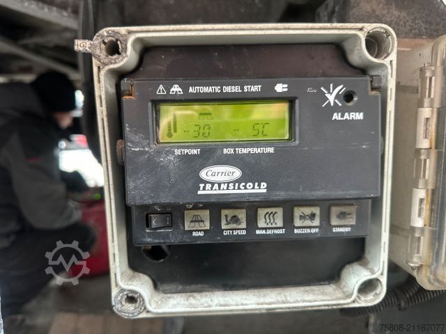 Reefer trailer Wüllhorst TFA 18-7,5 Carrier  Durchlader LBW