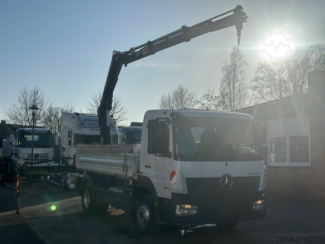 Kipper LKW MERCEDES-BENZ Atego 1224 Kipper Kran Hiab XS 077 AHK Klima