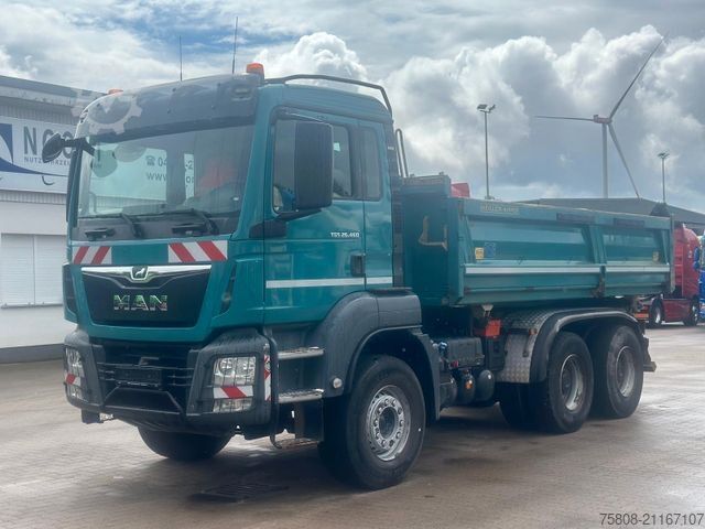 Dreiseitenkipper LKW MAN TGS 26.460 6x4BB Meiller Bordmatik AHK