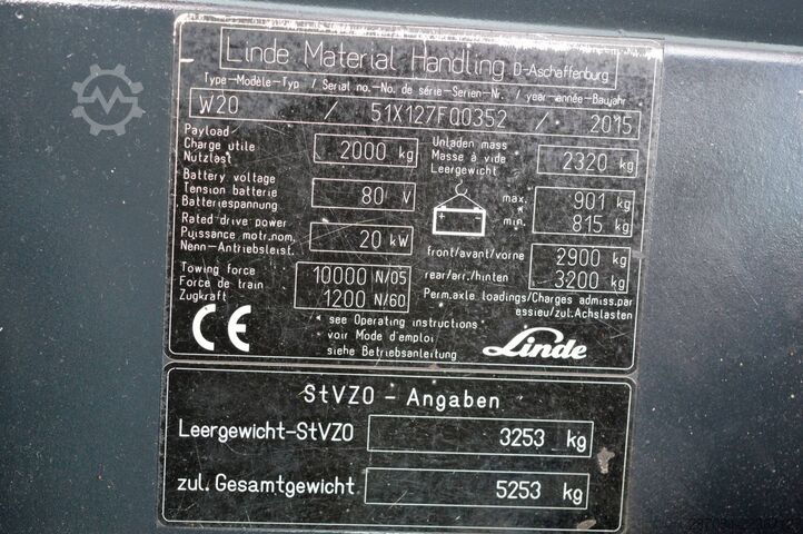 Linde tow tug W20 Linde W20