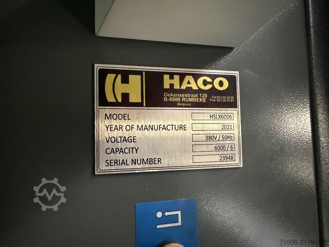 Hydraulische Tafelschere HACO HSLX 6006