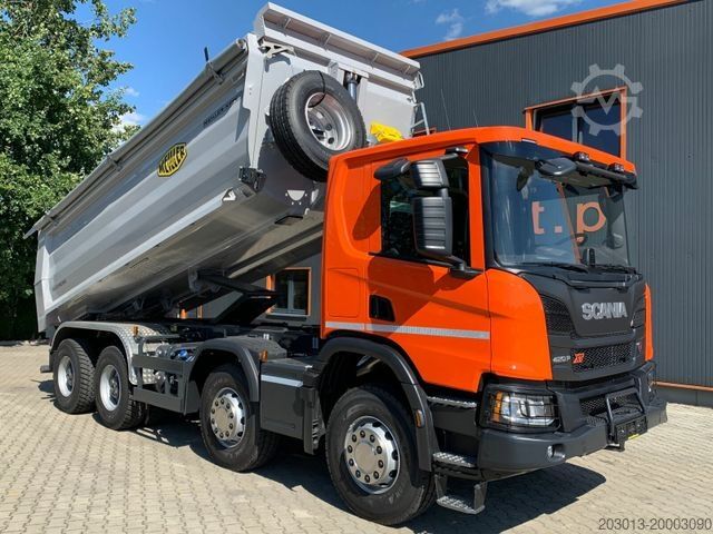 Kipper LKW SCANIA P 420 8x4 Kipper Meiller 18,5m3 Euro 6
