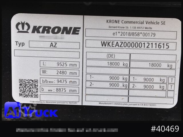 Special purpose truck KRONE AZW 18, MAXI für 1120mm + 1320mm, SOFORT NEU