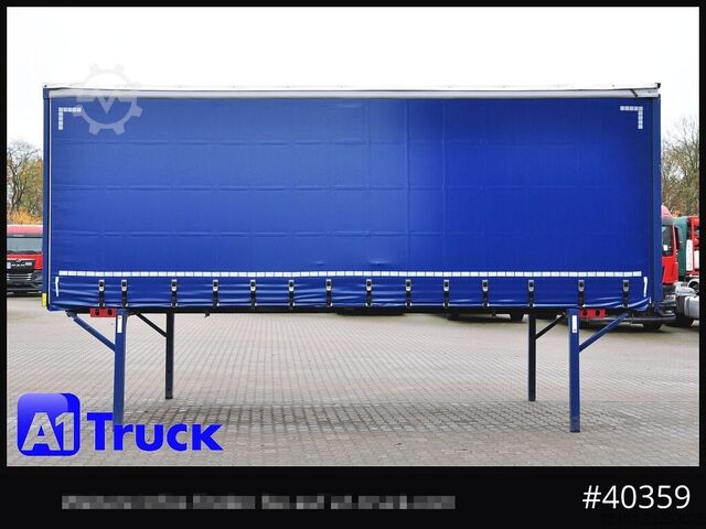 Wechselbrücke mit Pritsche & Plane KRONE Wechselbrücke 7,45, Code XL, Bordwand, neue Plane