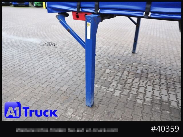 Wechselbrücke mit Pritsche & Plane KRONE Wechselbrücke 7,45, Code XL, Bordwand, neue Plane