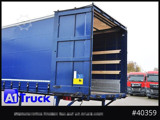 Wechselbrücke mit Pritsche & Plane KRONE Wechselbrücke 7,45, Code XL, Bordwand, neue Plane