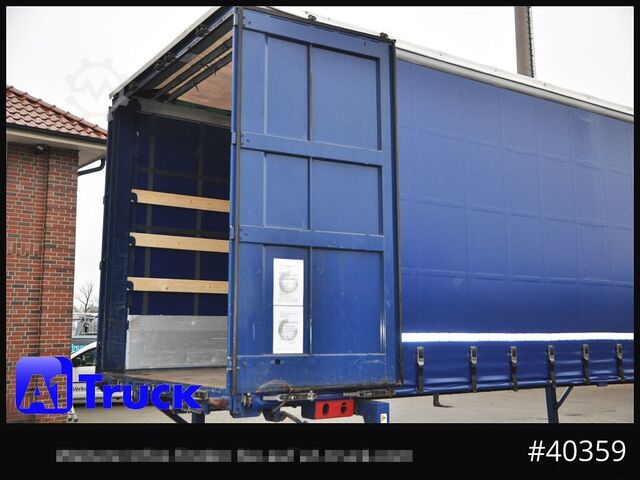 Wechselbrücke mit Pritsche & Plane KRONE Wechselbrücke 7,45, Code XL, Bordwand, neue Plane