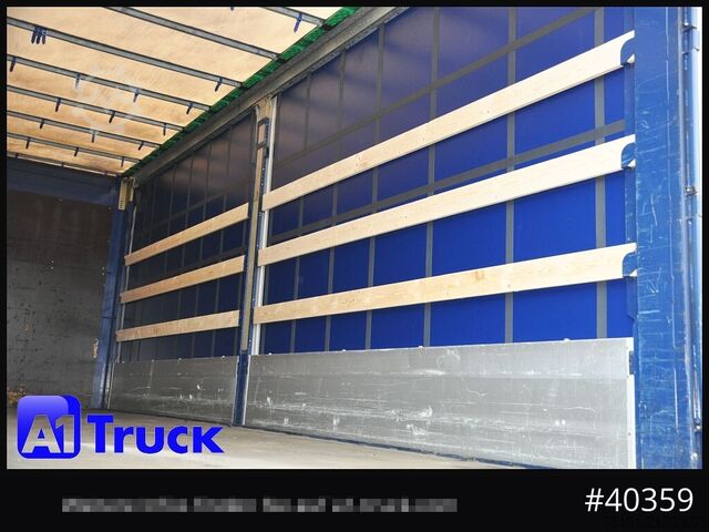 Wechselbrücke mit Pritsche & Plane KRONE Wechselbrücke 7,45, Code XL, Bordwand, neue Plane