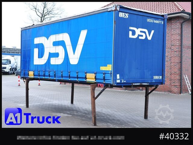 Wechselbrücke mit Pritsche & Plane KRONE 7.45  BDF Wechselbrücke, Schiebeplane