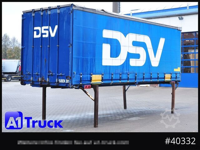 Wechselbrücke mit Pritsche & Plane KRONE 7.45  BDF Wechselbrücke, Schiebeplane