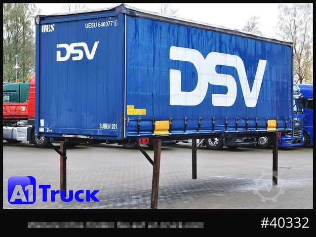 Wechselbrücke mit Pritsche & Plane KRONE 7.45  BDF Wechselbrücke, Schiebeplane