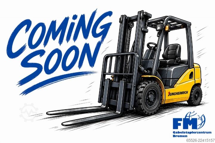 Electric 4-wheel forklift Jungheinrich EFG 320 / Kabine / 2195 Std.