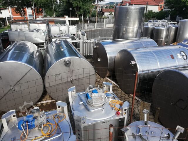 Storage wine tanks different volumes