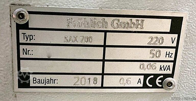 Ecknaht-Schweißmaschine Fröhlich/Migatronic SAX700/Automig 273i
