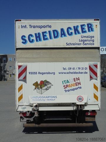 Box van DAF LF45.140 Möbelkoffer Bett 1000kg LBW