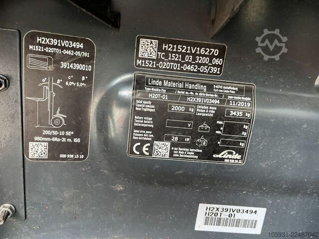 LPG Forklifts Linde H20T-01
