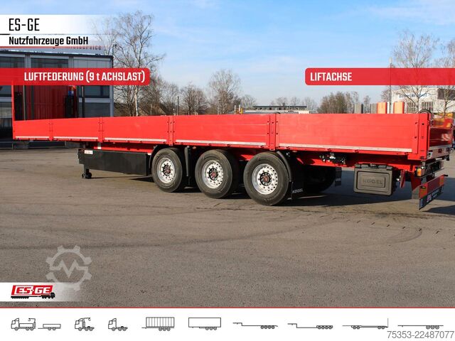 Auflieger mit Arbeitsbühne KÖGEL Multi Chassis, verstärkt, Bordwände