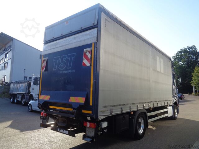 Flatbed truck with tarp MERCEDES-BENZ Actros 1843 LL 7,1 M P+P+LBW AHK