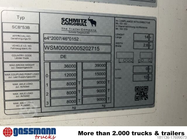 Reefer semitrailer Schmitz SKO 24/L-13.4 FP 45, Mega, Doppelstock