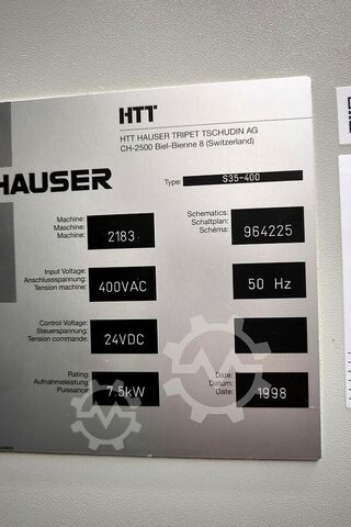 Koordinatenschleifmaschine Hauser S35-400