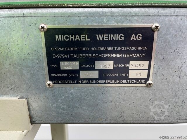 Weinig LTB 120/4500 conveyor belt Weinig LTB 120/4500
