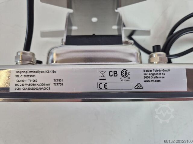 Mettler Toledo ICS439 Weighing Terminal Mettler Toledo ICS439