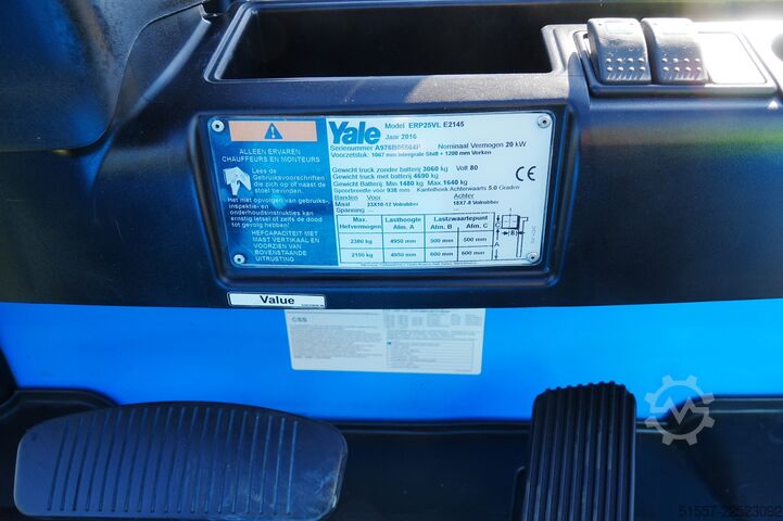 Forklift Yale ERP25VL | 2016