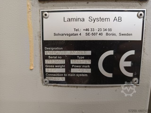 Laminating machine LAMINA System 1116 FAS+