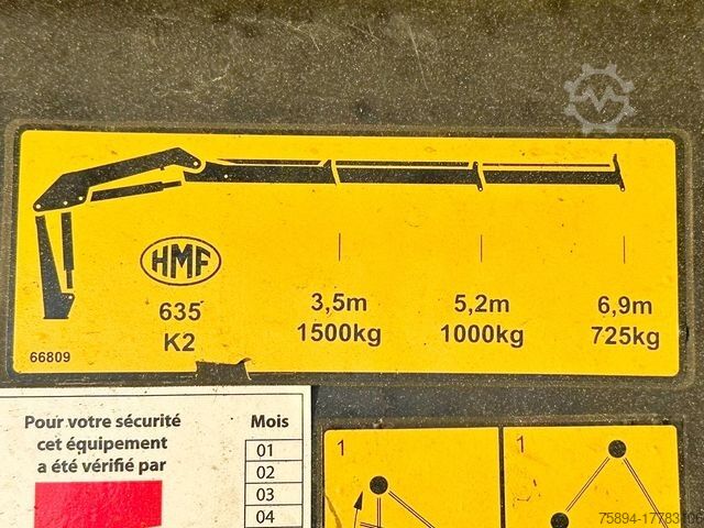 Truck mounted crane SCANIA P250* FAHRGESTEL 4,30* HMF 635 K2/FUNK* TOP