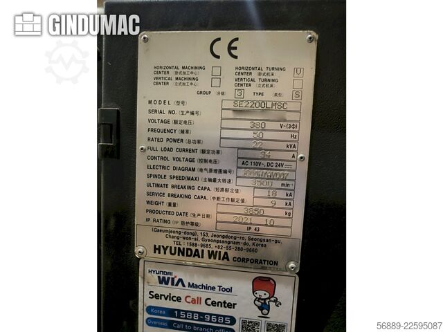 Hyundai Wia SE2200LMSC Hyundai Wia SE2200LMSC