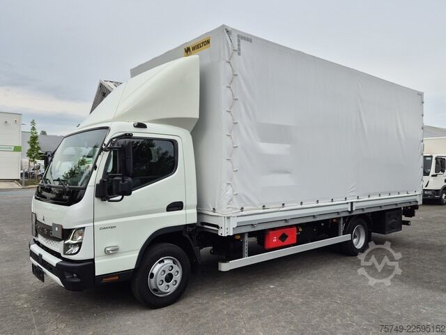 Curtain sider van Fuso Canter 7C18 Aut., Bordwand Pritsche Plane 6Tkm!