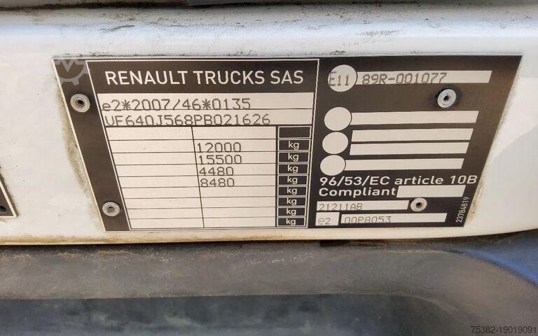 Suitcase Renault D SERIE 240.12 EURO 6 - D'HOLLANDIA LAADKLEP 20...