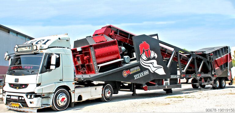 Mobile Concrete Batching Plant General Makina Titan 100