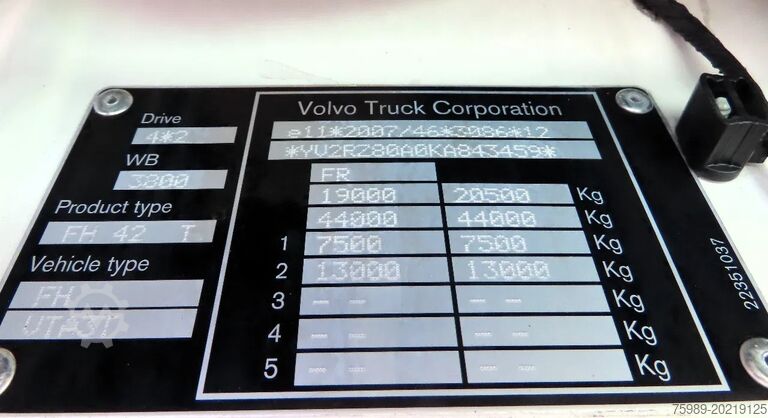Standard-SZM Volvo FH 460 BB-560-J   NL truck, LNG,  APK tot 08-10...