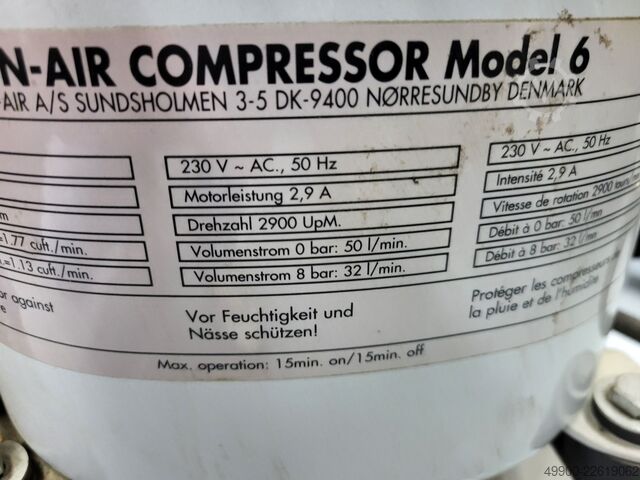 Kompressor Jun-Air Model 6 mobiel Jun-Air Model 6 mobiel