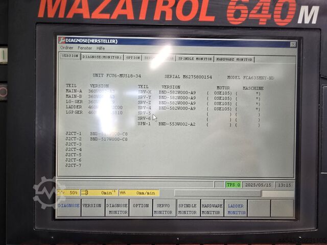 Vertical machining center YAMAZAKI MAZAK VTC 200B II