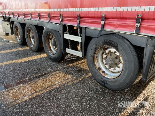 Open semitrailer with tarp  Curtainsider Standard Staplerhalterung