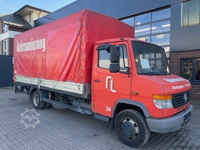 Curtain sider van Mercedes-Benz 814 D Vario mit LBW 4x2