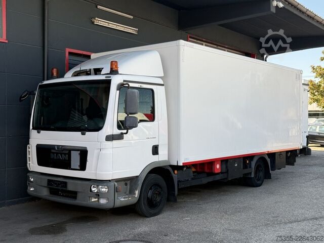 Transporter mit Koffer MAN TGL 8.180 Klimaaut. Motorbremse Tempomat AHK LBW