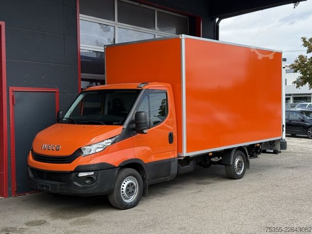 Transporter mit Koffer IVECO Daily 35S14A Hi-Matic Klima 4,35m Ladebordwand