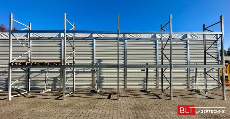 Pallet rack 11,2 lfm Palettenregale für Außenbereich H: 4,5m , 3000 kg Fachlast , FVZ