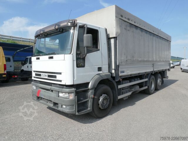 LKW mit Pritsche & Plane Iveco Eurotech 260AD31