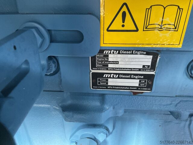 Aggregat MTU 16V2000, 1000KVA. Silent SDMO. Complete and lik...