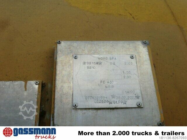 Road sweeper MORO SPA Saugaufbau ca. 14m³, Kippbar